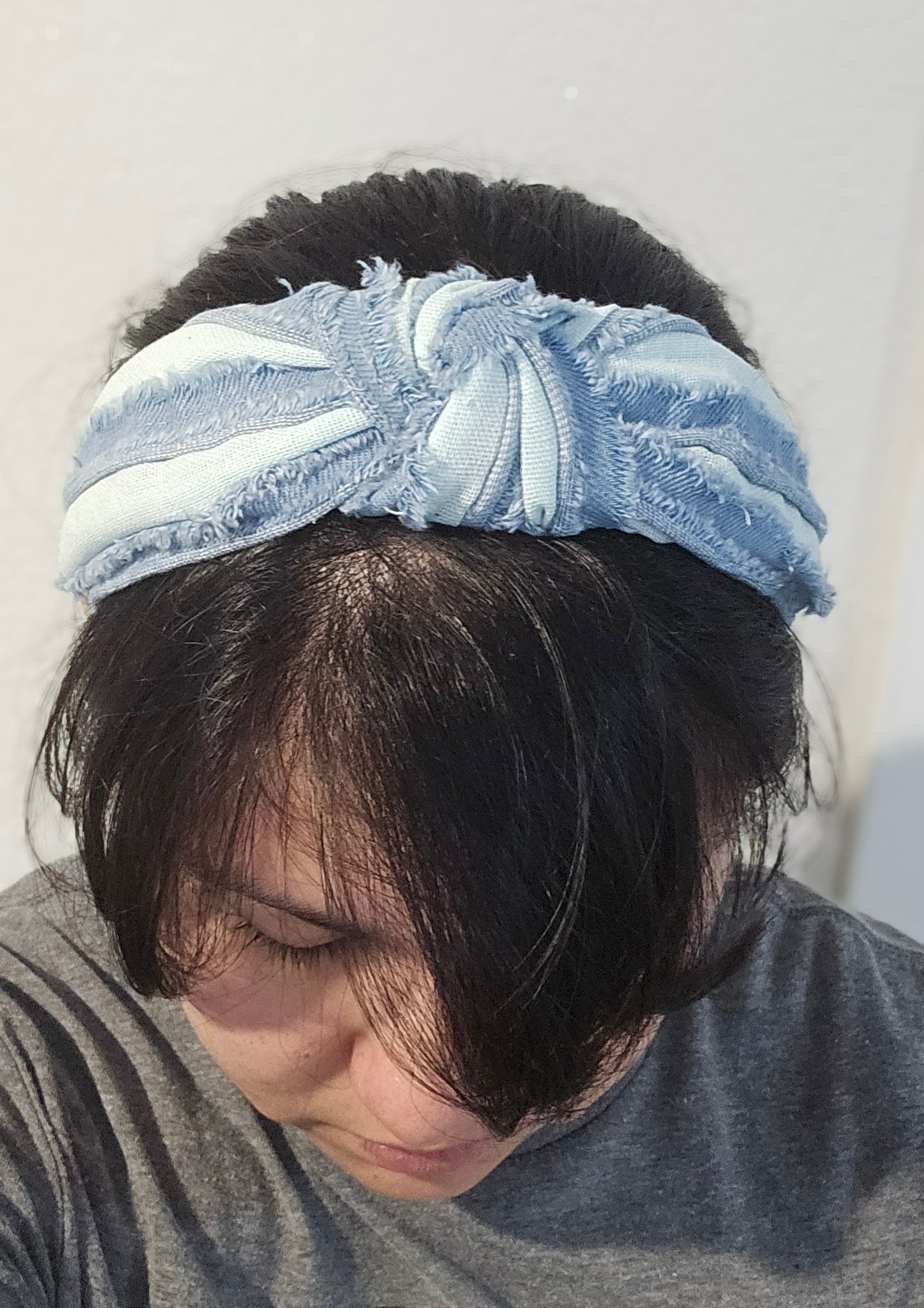 [PREORDER] Distressed Denim Knot Headbands